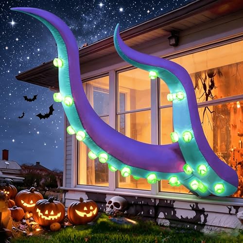 7FT Halloween Inflatable Octopus Tentacles with LED Lights - Outdoor Yard Decor Variation of THIS listing