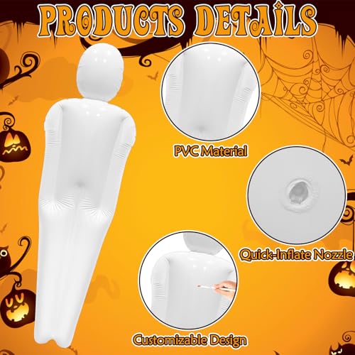 Art Deco Inflatable Body Mannequin Dummy Halloween Prop for Yard Decorations
