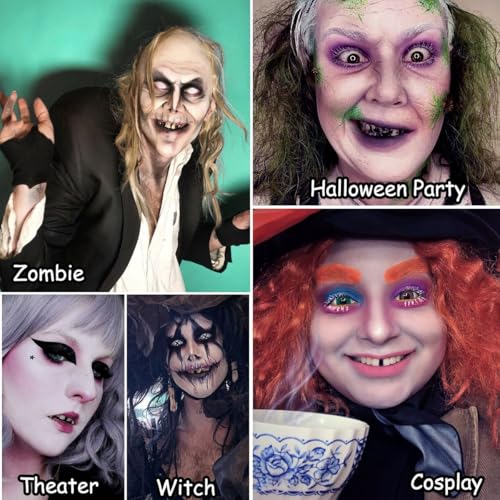 Black Tooth Paint - Temporary Black Teeth Makeup for Halloween & Cosplay - Black