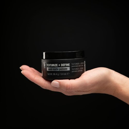RUSK Semi-Matte Pomade - Texturize & Define Hair with Lightweight Humidity Resistance | 3.4 oz