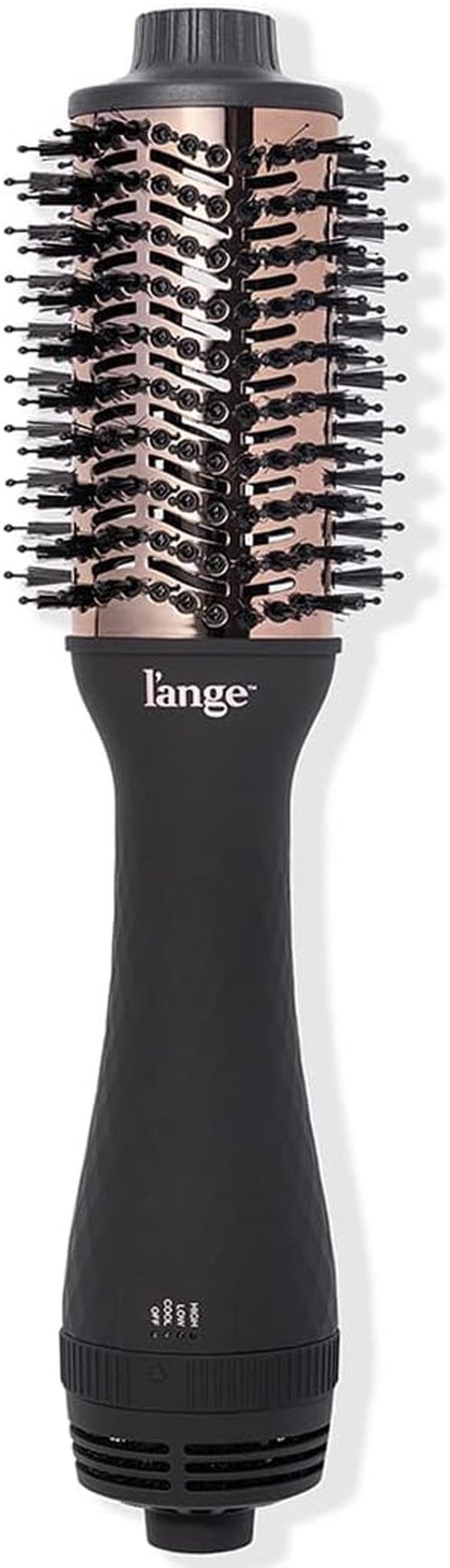 L'ANGE HAIR Le Volume 2-in-1 Titanium Blow Dryer Brush - Frizz Control & Volumizing Hot Air Styler | Black - 60mm