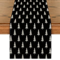 Christmas Table Runner 13x90 Inch Holiday Home Decor Black - Artoid Mode