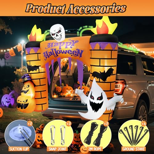 5.2FT Halloween Inflatable Archway for Trunk or Treat Car Decorations - Spooky Yard & Entrance Decor