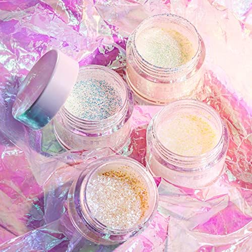 BestLand Holographic Body Glitter Gel - Long-Lasting Sparkle for Face, Body & Hair | 02 Stardust Pink
