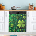 Kitchen Refrigerator Magnet Cover - Waterproof Holiday Clover Decor, 23x26 Inch