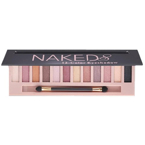Skiennix 12-Color Nude Eyeshadow Palette - Waterproof Matte & Shimmer Pigments for Smokey Looks