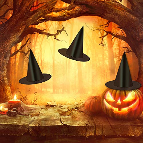 36 Pack Halloween Witch Hats Costume Accessories Black Witch Hats for Party & Decoration
