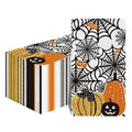 Halloween Paper Napkins 100-Pack Scary Cobweb Pumpkins 3-Ply Disposable Tableware
