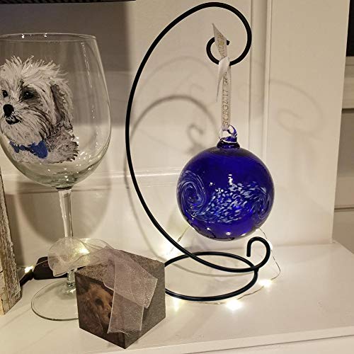 Christmas Ornament Display Stands 9in Pack of 10 Black Iron Hanging Racks for Holiday Decorations