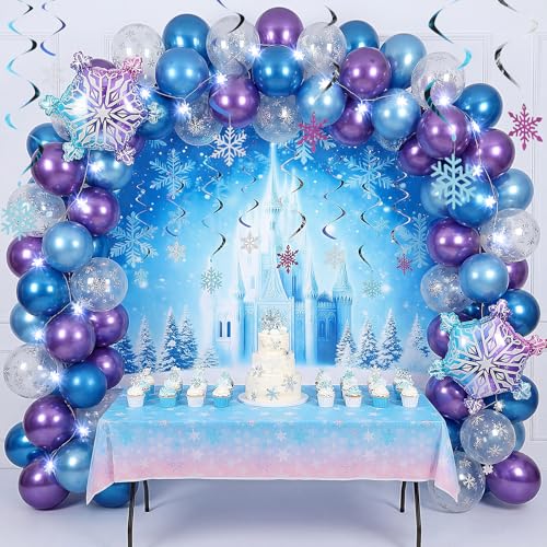 Halloween Snow Castle Trunk Decoration Kit with Balloons & Lights