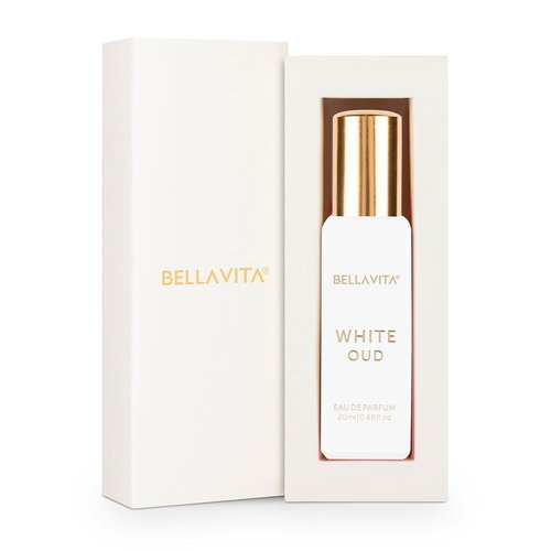 Bellavita Luxury White Oud Eau de Parfum - Travel Size 20 ml | Long Lasting Unisex Fragrance with Fruity and Tobacco Notes