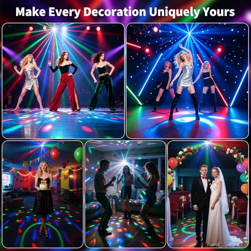 RGB Disco Stage Light with Sound Activation for Parties DJ KTV Xmas Events