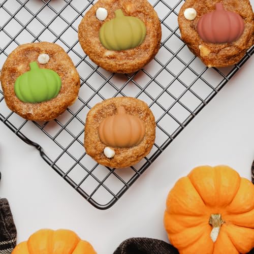 Halloween Pumpkin Silicone Mold for Cake Candy Chocolate Decorations - 4 Pieces