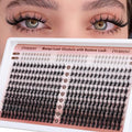 H-Spiky Eyelash Clusters - Manga Style Wispy Eyelash Extensions 330Pcs, 8-16mm, Natural Look