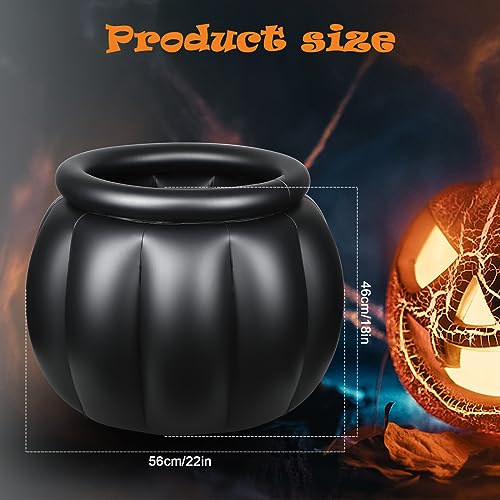 Halloween Inflatable Cooler 22x18 Inch Black Cauldron Drink Cooler for Parties