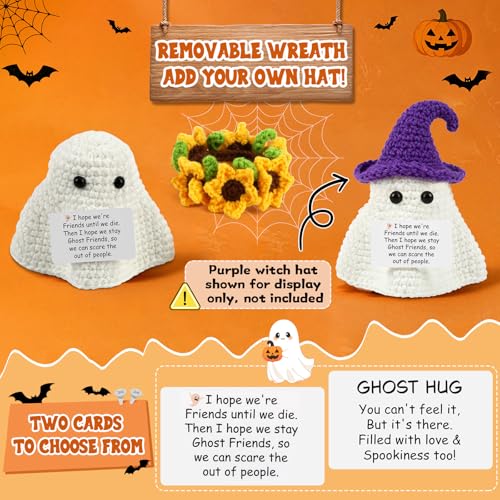 Glow in the Dark Ghost Buddy Halloween Spooky Gift Variation of Ghost