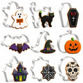 Halloween Cookie Cutter Set 9 Pcs Stainless Steel Shapes for Baking Party
