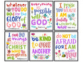 Religious Wall Art - Bible Verse Scripture Print - Christian Decor for Women - 8x10 Unframed