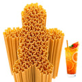 Gingerbread Man Plastic Drinking Straws Bulk - 50 Disposable Party Supplies