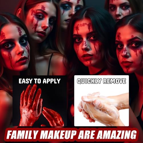 2PC Fake Blood Spray Halloween Costume Prop for Theatrical Makeup