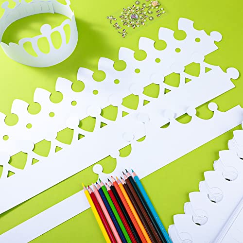 White Paper Crowns for Kids DIY Birthday Party Hats Party Supplies 200 Pack