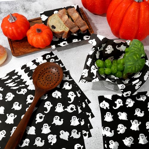 Halloween Ghost Wax Paper Sheets 150 Pack Waterproof Oil-Proof Food Wraps
