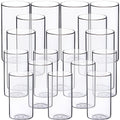M+L Clear Glass Cylinder Vases Set of 18 - Wedding, Centerpiece, Flower & Candle Holders