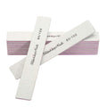 10Pcs Nail File 80/100 Grit Professional Nail Files and Buffers for Natural Nails, Double Sides Washable Block Disposable Nail Files for Nail Art DIY or Nail Manicure Salon