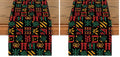 African Tribal Juneteenth Table Runner 13 x 72 Inch Pack of 2 Home Decor