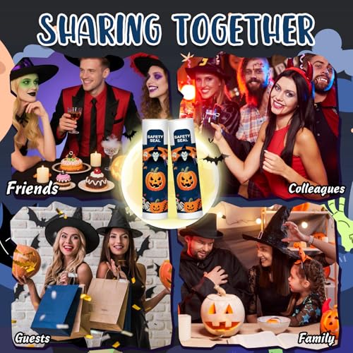 Halloween Lip Balm Bulk Set - Fun Pumpkin, Spider & Skeleton Patterns - Variation B
