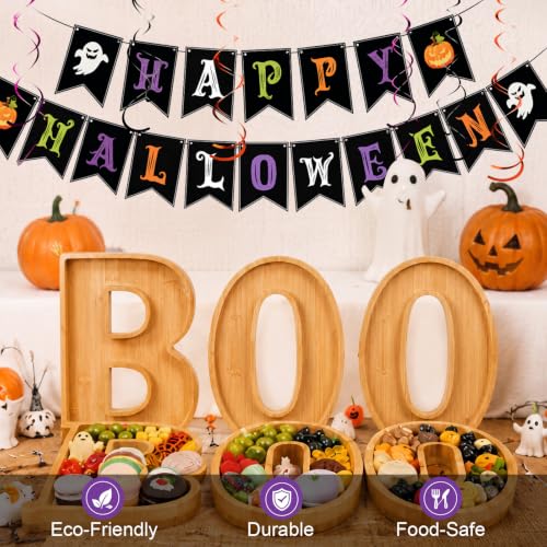 Halloween Boo Charcuterie Letter Board Set - Orange Purple Black Variation