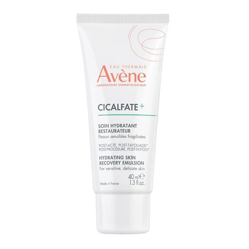 Avène Cicalfate+ Hydrating Skin Recovery Emulsion - 24HR Barrier Restoration for Post-Procedure & Tattoo, 1.3 Fl Oz