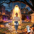Halloween Hanging Ghost Decorations with Lights, 5.8ft, 200lb Capacity