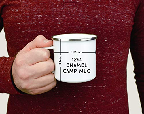 Loftipop 12oz Halloween Fall Enamel Campfire Mug - Witch's Brew Outdoor Coffee Cup