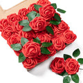Artificial Roses Flowers 25pcs Red Foam Wedding Bouquet Decor - Variation of THIS listing