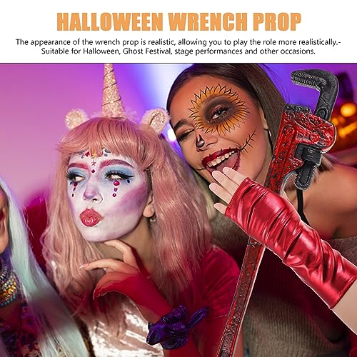Halloween Fake Wrench Prop - Plastic Horror Party Cosplay Tool