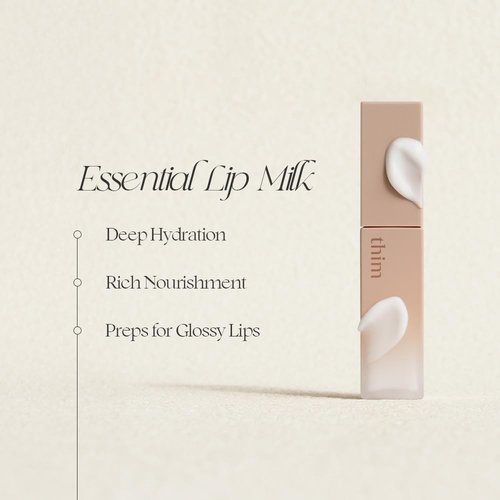 Thim Essential Lip Milk - Hydrating Lip Primer & Balm with Shea Butter | Moisturizing Treatment (7g)