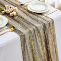 Black 10FT Shimmering Gauze Table Runner for Wedding & Party Decor - Variation of THIS listing