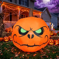 4 FT Halloween Inflatable Pumpkin Lighted Decoration - Green Eye Variant