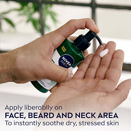 Men's Sensitive Face and Beard Balm - Calming Hydrating 5 fl oz Pump