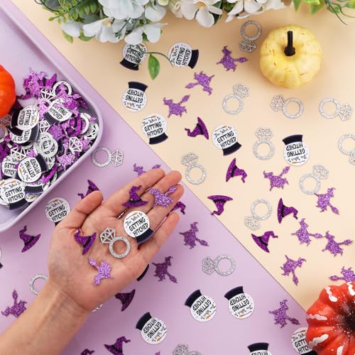 Halloween Witch Confetti Purple Glitter Party Decor - 200 Pieces