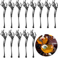 Halloween Skeleton Cocktail Picks - Black, 48 Pack - Spooky Party Decorations