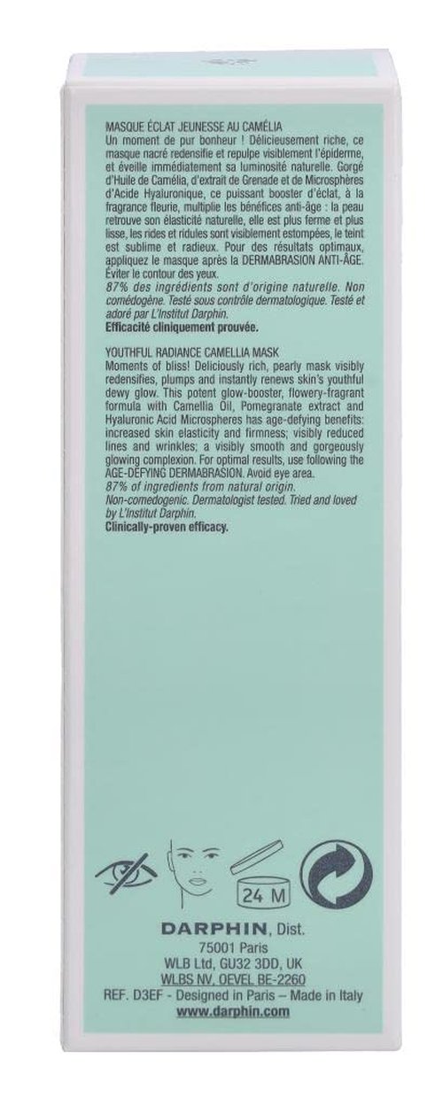 Darphin Youthful Radiance Camellia Mask - Revitalizing Hydration | 2.6 Ounce