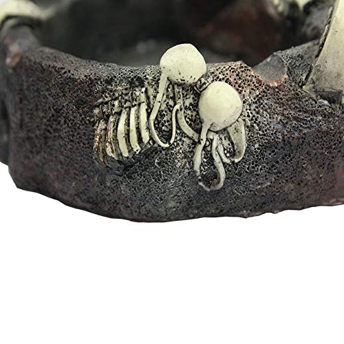 Skull Cigar Ashtray Halloween Decor Large Resin Stand for Indoor Outdoor Use
