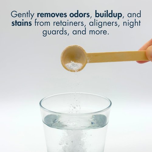 Base & Clean – The Daily Refresher™ | 100% Natural Retainer & Aligner Cleaner Powder | For Daily Use | 4 Month Supply | No Harsh Chemicals or Wrappers | Made in USA | NO Persulfate