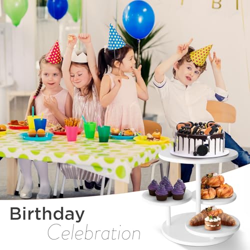 White 4-Tier Cupcake Stand Set for 50 Cupcakes - Party & Wedding Decor