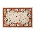 Artoid Mode Fall Pumpkins Floral Door Mat 2x3 Feet Beige - Seasonal Home Decor