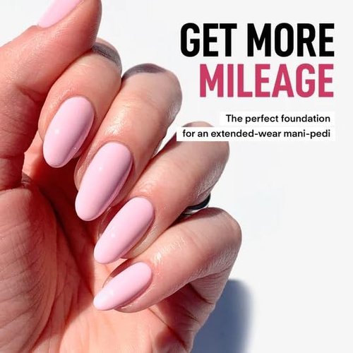 LONDONTOWN Kur Gel Genius Top Coat & Base Coat - Gel-Like High Shine, Quick Dry, 0.4 Fl Oz Each