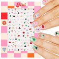Pink and Green Witch Nail Stickers Set - 604 Designs for Manicure & Party Favors