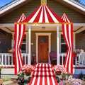 Fanfanwin 4-Piece Striped Circus Tent Decorations Carnival Party Set